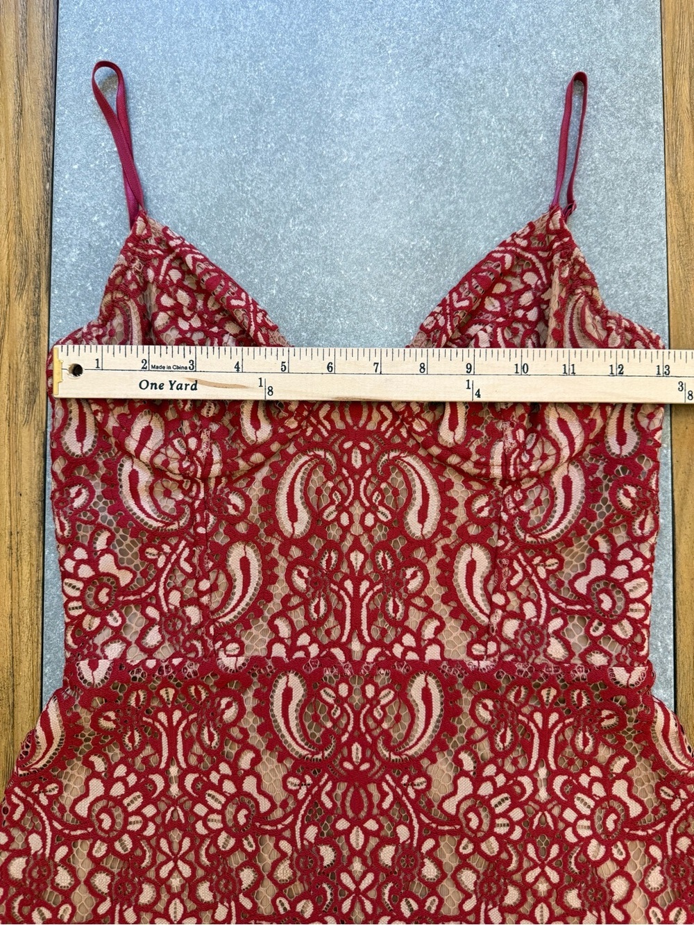 For Love & Lemons Vika Paisley Lace Mini Dress Rust Size Small - Picture 16 of 16